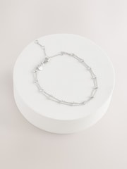 Sterling Silver 2 Row Ball Chain Bracelet - Image 1 of 3
