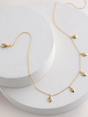 Gold Plated Sterling Silver Charm Necklace - Image 1 of 3
