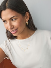 Gold Plated Sterling Silver Charm Necklace - Image 2 of 3