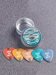 Personalised Colourful Guitar Plectrums In Tin by Oakdene - Image 4 of 4