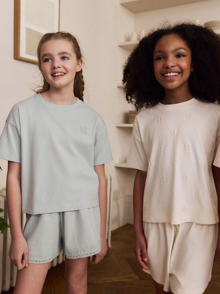 Rosa/Creme - Pyjamas 3er-Pack (3-16 Jahre) - Bild 2 von 4 Rosa/Creme - Pyjamas 3er-Pack (3-16 Jahre) - Bild 2 von 4