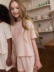 Pink/Cream Pyjamas 3 Pack (3-16yrs) - Image 4 of 4