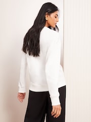 Friends Like These Cream Slogan Graphic Print Sweatshirt - Image 4 of 4