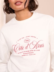 Friends Like These Red Slogan Graphic Print Sweatshirt - Image 2 of 4
