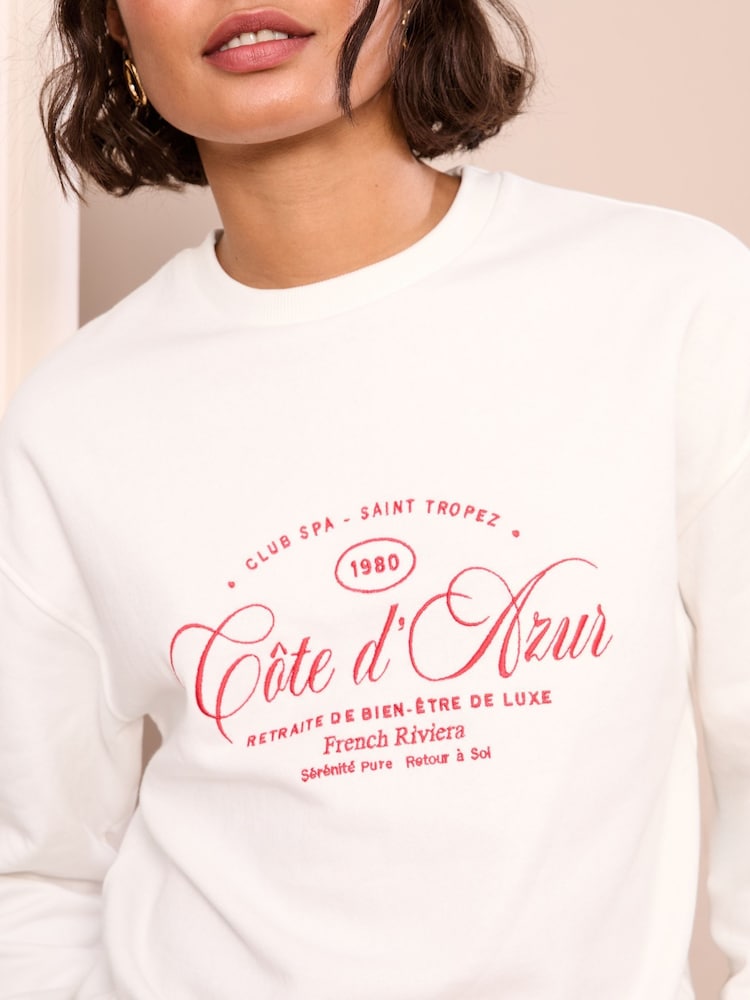 Friends Like These Red Slogan Graphic Print Sweatshirt - Image 2 of 4