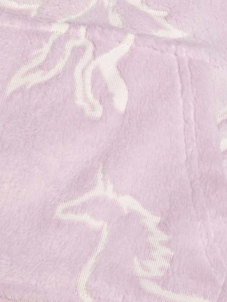 Monsoon Pink Fleece Unicorn Print Blanket Hoodie - Image 3 of 3