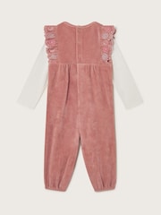 Monsoon Baby-Set mit Strampler und Top aus Velours und 100% Baumwolle - Bild 2 von 3