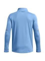 Under Armour Blue Black Tech Utility Quarter Zip 100% Cotton T-Shirt - Image 2 of 2