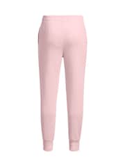Under Armour Pink Rival Fleece Crop Joggers - Image 1 of 2