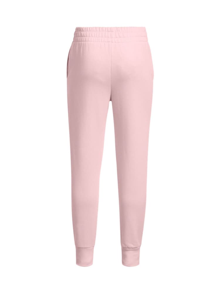 Under Armour Pink Rival Fleece Crop Joggers - Image 1 of 2