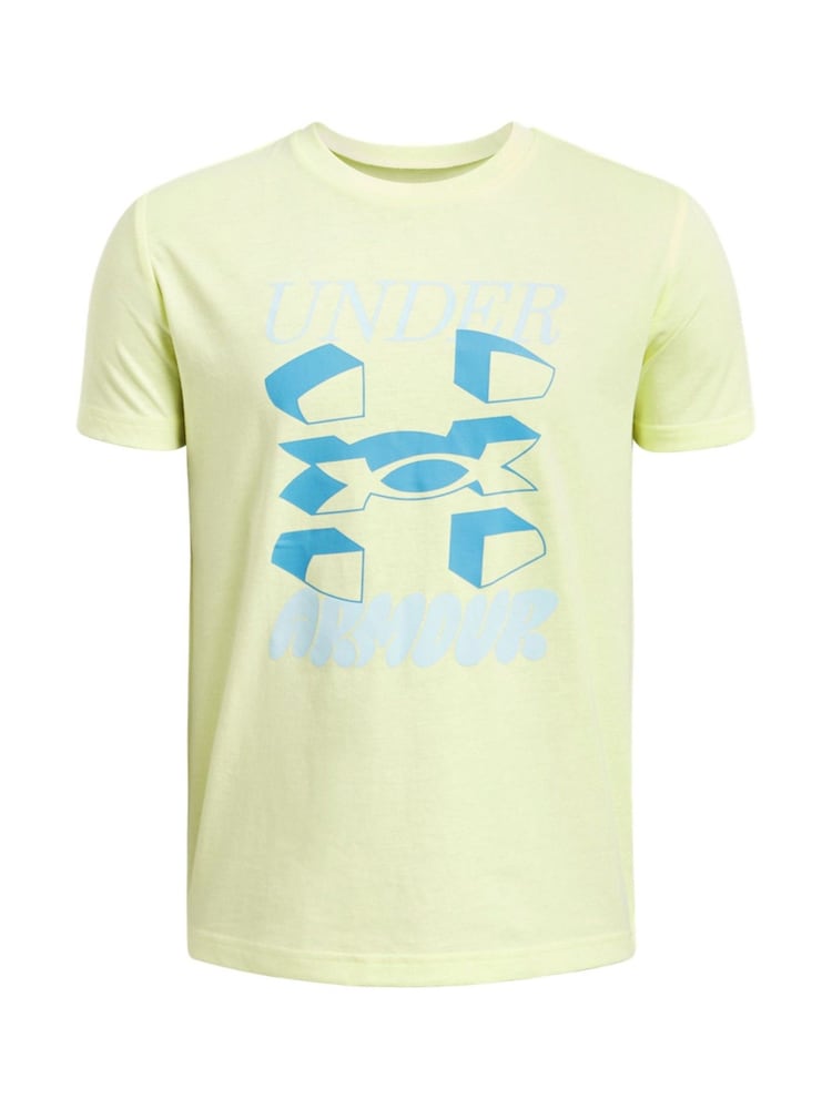 Under Armour Yellow 100% Cotton Wordmark Logo Short Sleeve T-Shirt - Image 1 of 2