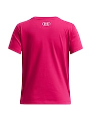 Under Armour Pink Short Sleeve Big Logo T-Shirt - Image 2 of 2