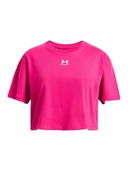 Under Armour Pink Rival Short Sleeve T-Shirt - Image 1 of 2