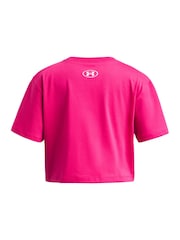 Under Armour Pink Rival Short Sleeve T-Shirt - Image 2 of 2