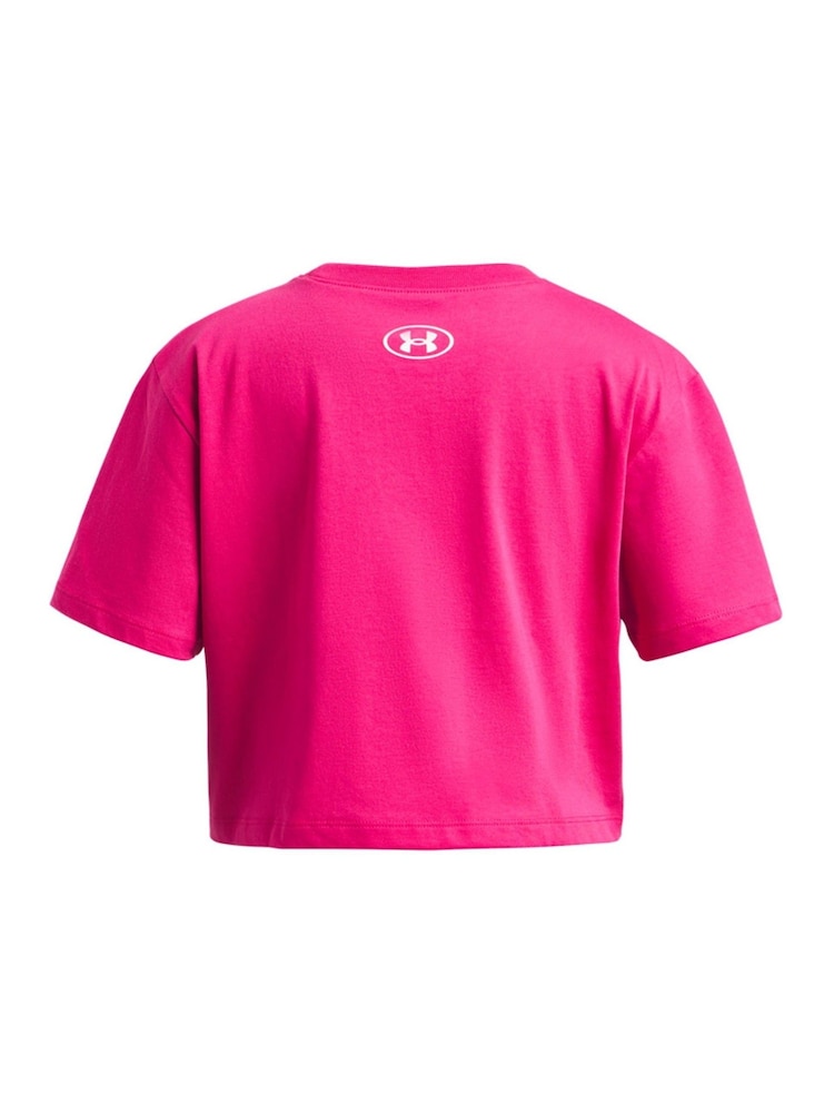 Under Armour Pink Rival Short Sleeve T-Shirt - Image 2 of 2