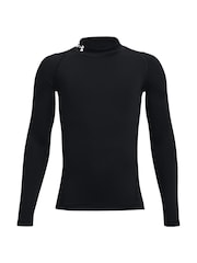 Under Armour Black Heat Geat Mock Neck Long Sleeve T-Shirt - Image 1 of 2
