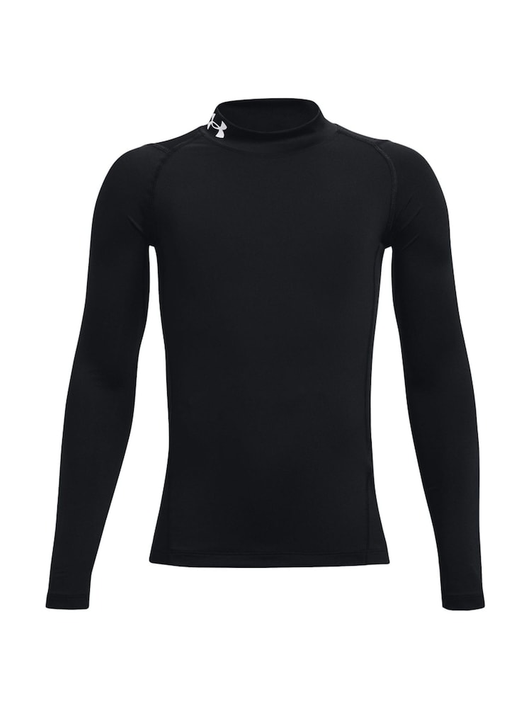 Under Armour Black Heat Geat Mock Neck Long Sleeve T-Shirt - Image 1 of 2