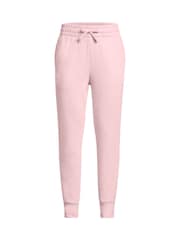 Under Armour Pink Rival Fleece Joggers - Image 1 of 2