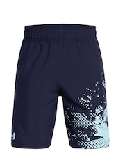 Under Armour Blue Tech Woven Graphic Shorts - Image 1 of 2