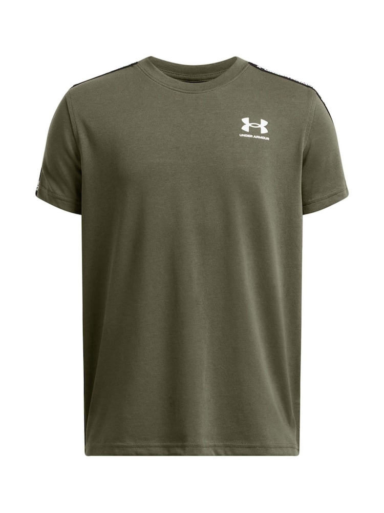 Under Armour Green Sportstyle Taped Short Sleeve T-Shirt - Image 1 of 2