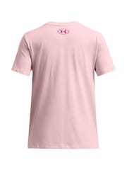 Under Armour Pink Short Sleeve Big Logo T-Shirt - Image 2 of 2