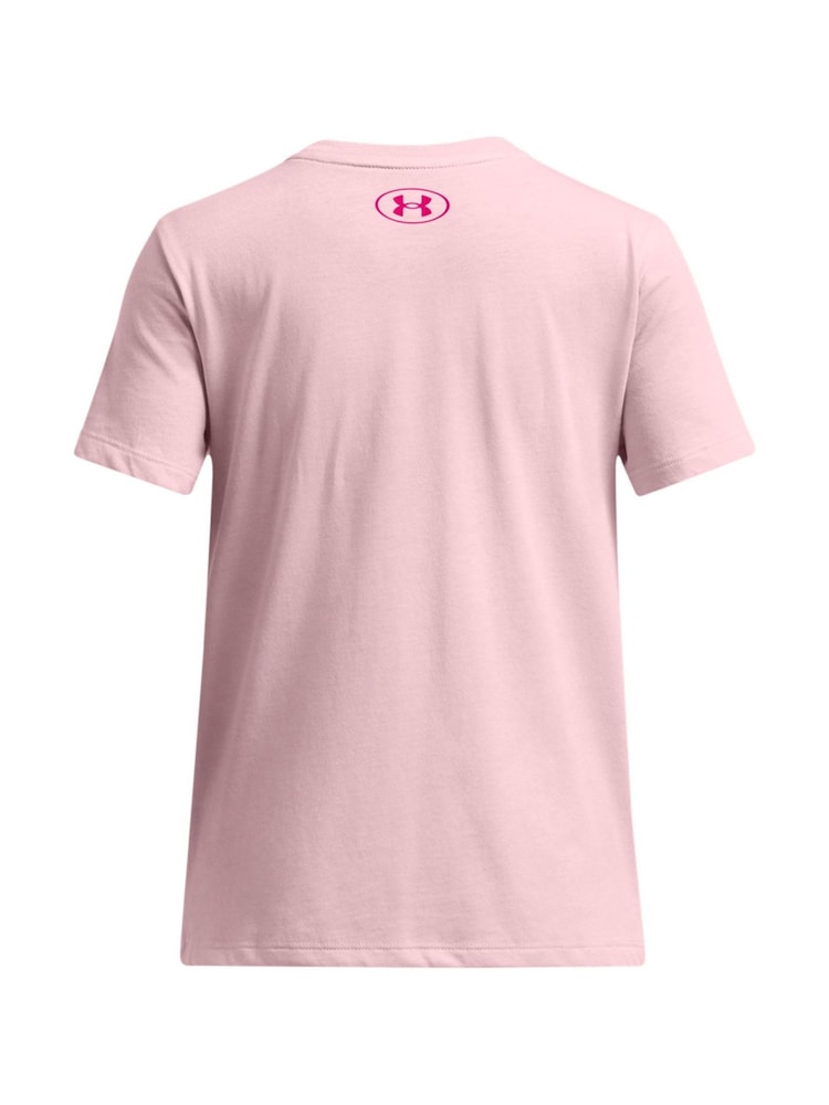 Under Armour Pink Short Sleeve Big Logo T-Shirt - Image 2 of 2