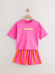 Green/Pink Pyjamas 3 Pack (3-16yrs) - Image 2 of 7