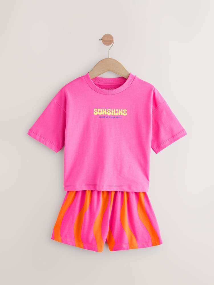 Green/Pink Pyjamas 3 Pack (3-16yrs) - Image 2 of 7