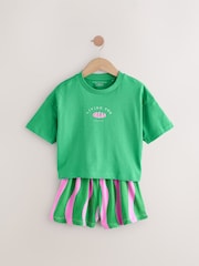 Green/Pink Pyjamas 3 Pack (3-16yrs) - Image 4 of 7