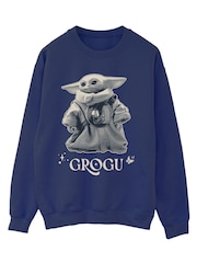 Brands In Blue Star Wars Mandalorian & Grogu Pose Sweatshirt - Image 3 of 5