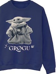 Brands In Blue Star Wars Mandalorian & Grogu Pose Sweatshirt - Image 4 of 5