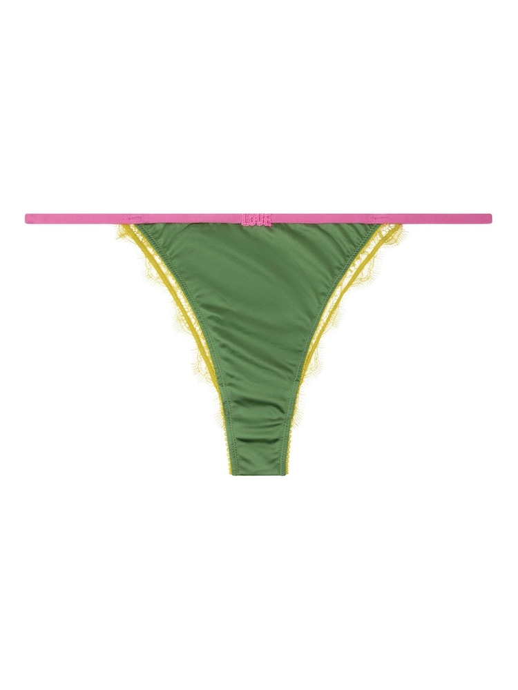 Love Stories Green Charlotte Tanga Style Briefs - Image 3 of 4