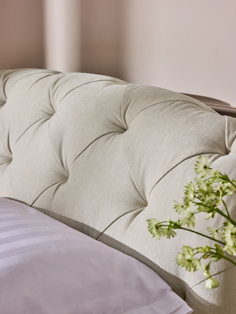 Laura Ashley Baron Chenille Oyster Braybrooke Bed - Image 4 of 5