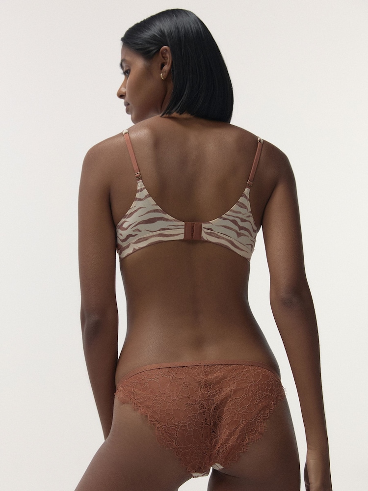 Love Stories Brown Wild Rose Comfortable Lace Briefs - Image 2 of 4
