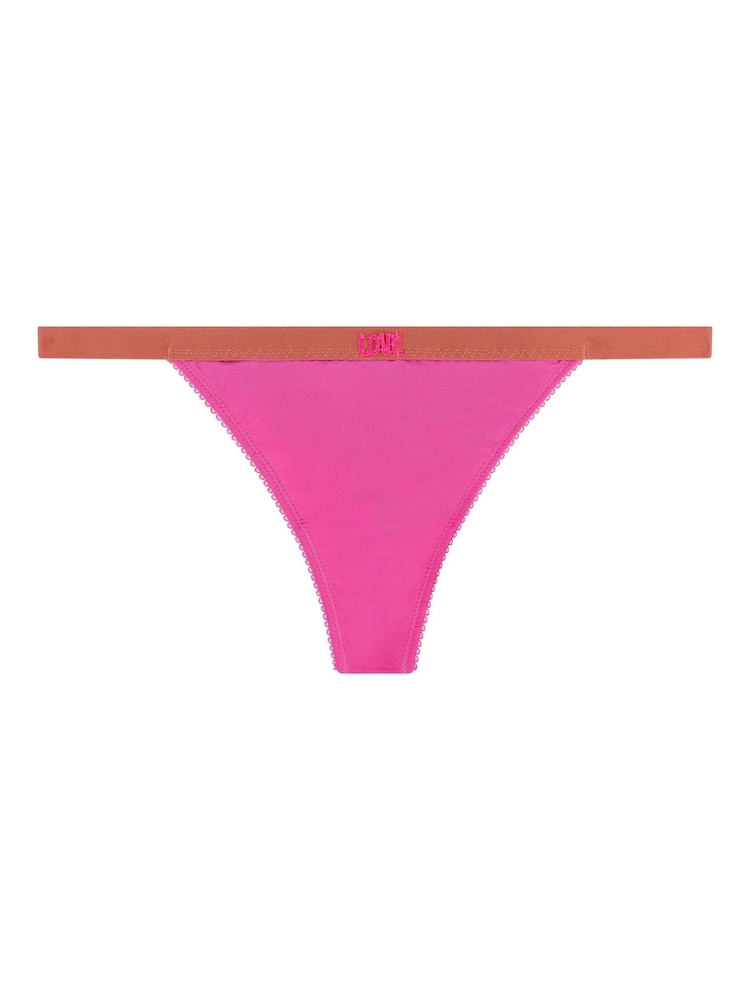 Love Stories Pink Roomservice Elegant String Briefs - Image 4 of 4
