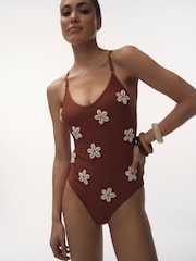 Love Stories Brown Philou Swimsuit - Image 1 of 4