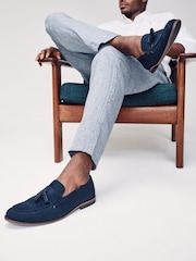 Navy Weave Loafers - Image 1 of 1