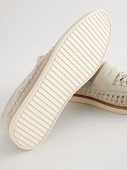 Chalk White Weave Loafers - Image 4 of 6