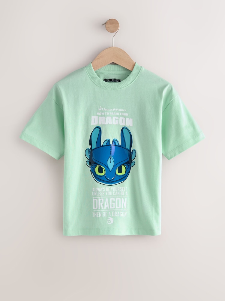 Mint Green How To Train Your Dragon T-Shirt (3-16yrs) - Image 1 of 4