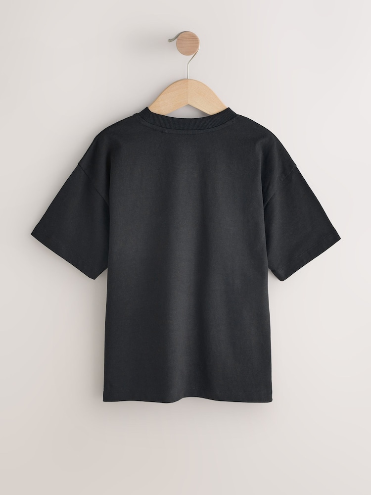 Black 100% Cotton Airwalk T-Shirt (3-16yrs) - Image 2 of 4