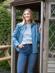Lakeland Leather Blue Fairhill Jacket - Image 1 of 5
