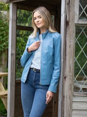 Lakeland Leather Blue Fairhill Jacket - Image 2 of 5