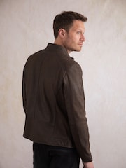 Lakeland Leather Brown Crook Jacket - Image 4 of 7