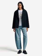 Joseph Black Gilkes Crop Trench Coat - Image 4 of 6