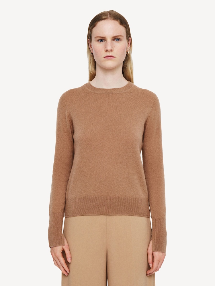Joseph Brown Light Pure Cashmere Jumper - Image 1 of 4