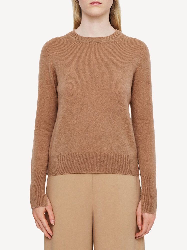Joseph Brown Light Pure Cashmere Jumper - Image 1 of 4 Joseph Brown Light Pure Cashmere Jumper - Image 1 of 4