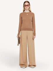 Joseph Brown Light Pure Cashmere Jumper - Image 3 of 4