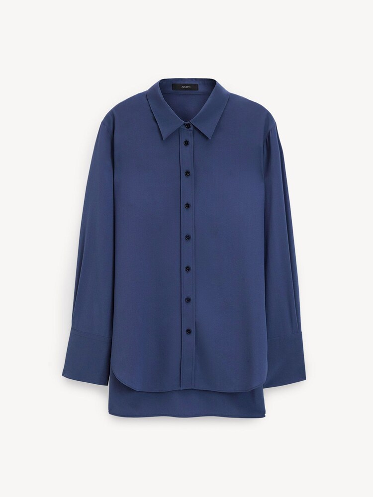 Joseph Blue Joe Silk Blouse - Image 4 of 4 Joseph Blue Joe Silk Blouse - Image 4 of 4