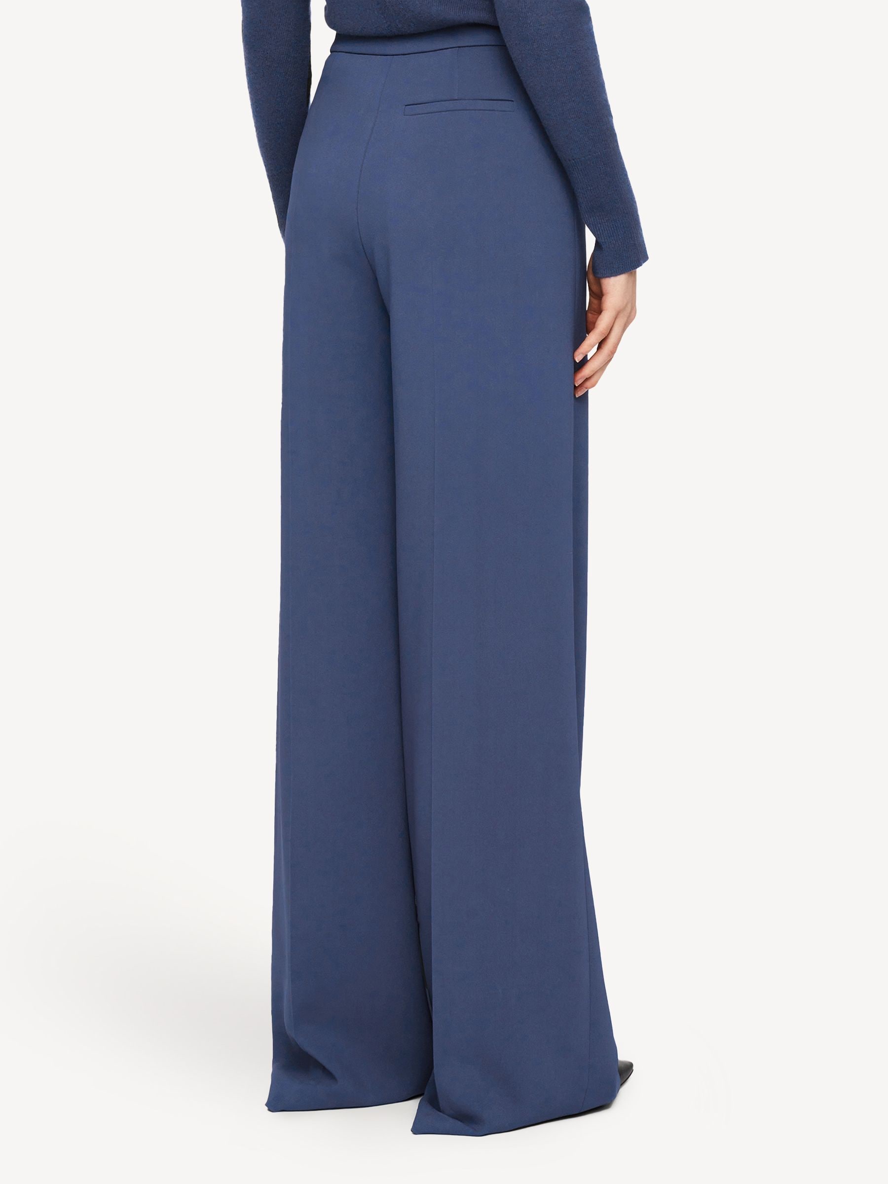 Joseph Blue Alane Seam-Press Wide Leg Trousers | Seasons
