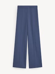 Joseph Blue Alane Seam-Press Wide Leg Trousers - Image 6 of 6